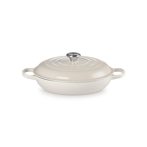 Photo de FAITOUT ROND EN FONTE ÉMAILLÉE 30 CM - LE CREUSET -SABLE