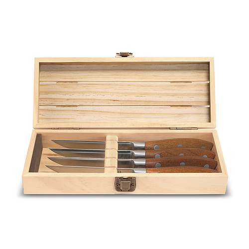 Photo de Coffret de 4 couteaux steak - SABATIER TROMPETTE