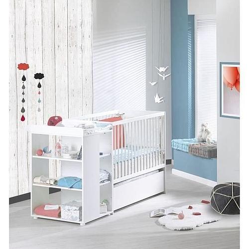 Photo de SAUTHON Lit Combiné 3 en 1 Évolutif 60 x 120 en 90x190 cm - Blanc