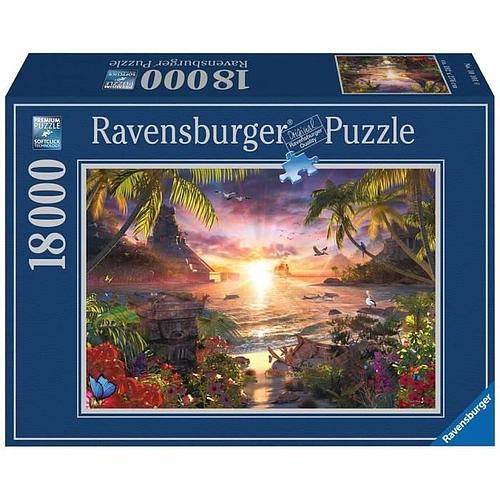 Photo de Puzzle 18 000 pieces - Paradis au soleil couchant