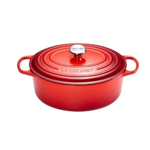 Photo de COCOTTE EN FONTE ÉMAILLÉE 31 CM CERISE LE CREUSET