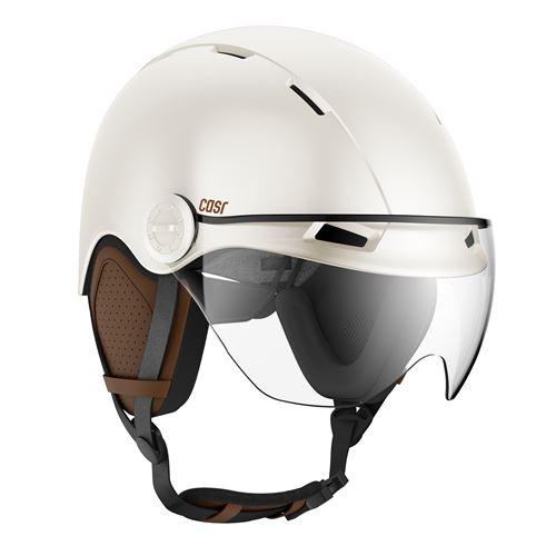 Photo de Casque avec visière - crème taille M