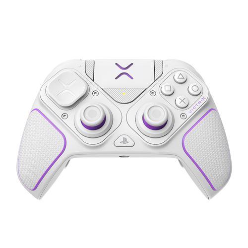 Photo de Manette sans fil Pdp Victrix Pro BFG pour PS5 PS4 et PC Blanc