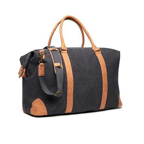 Photo de Sac de voyage en toile recyclée - noir