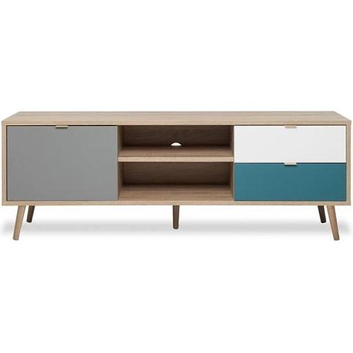 Photo de Meuble TV scandinave - L 150 x P 40 x H 51 cm