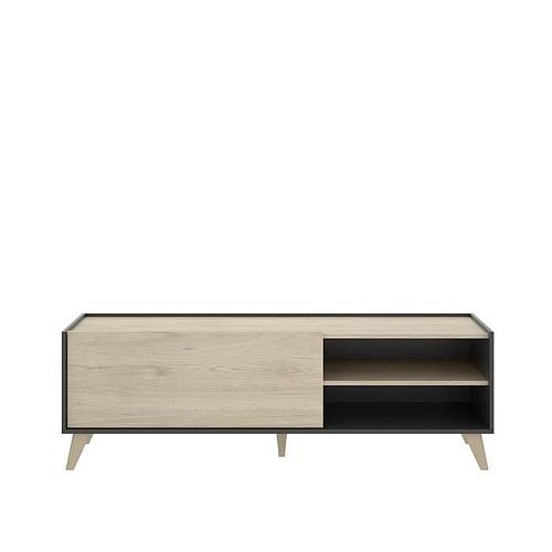 Photo de Meuble TV - graphite et chêne