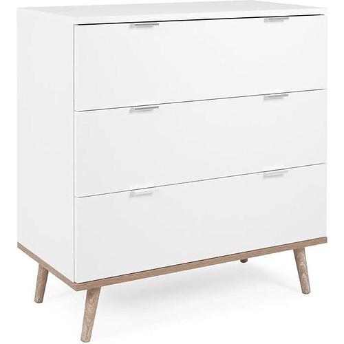 Photo de Commode scandinave - chêne et blanc