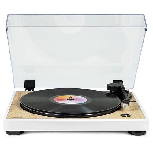 Photo de Platine vinyle THOMSON - bois et blanc