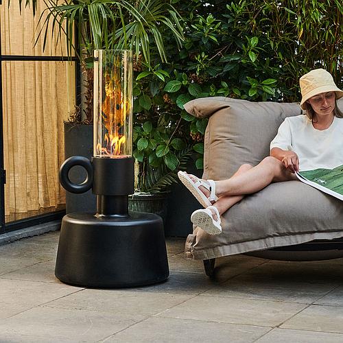 Photo de Grande lampe à huile d'extérieur anthracite - FATBOY