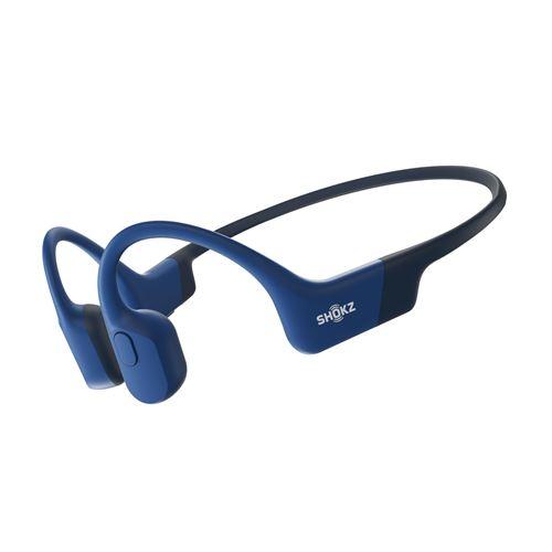 Photo de Casque de sport bleu sans fil - SHOKZ