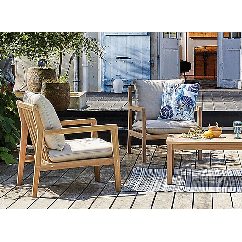 Photo de Salon détente de jardin en acacia