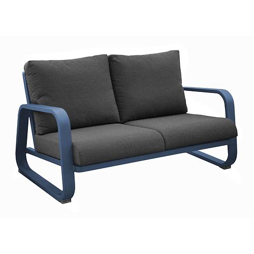 Photo de Canapé d'extérieur - 2,5 places - bleu/gris