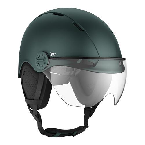Photo de Casque vélo et trottinette avec visière - vert - taille L
