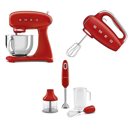 Photo de Ensemble préparation culinaire - rouge - SMEG