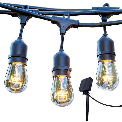 Photo de Guirlande lumineuse LED solaire - blanc chaud
