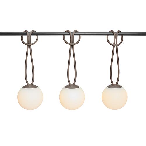Photo de Trio de mini-lampes suspendues sans fil - taupe - FATBOY