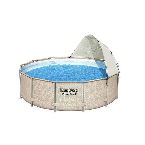 Photo de Auvent pour piscine ronde