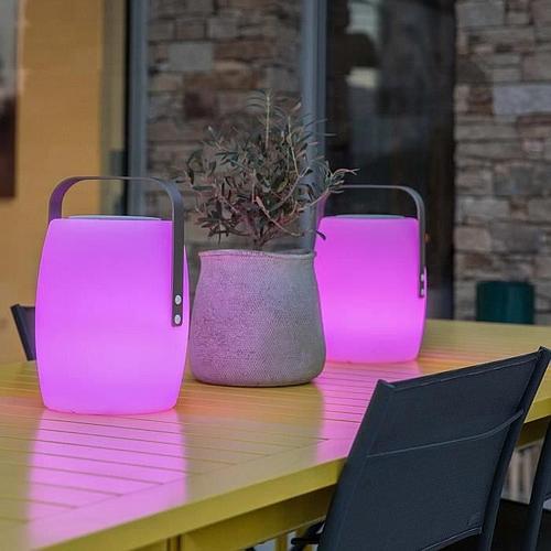 Photo de Lampe enceinte bluetooth sans fil - LED multicolore