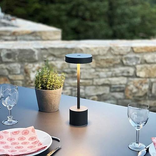 Photo de Lampe de table sans fil - gris foncé