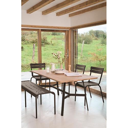 Photo de Ensemble 4 chaises - marron - FERMOB