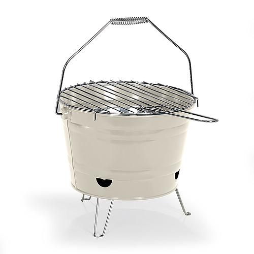Photo de Barbecue à charbon portable - beige
