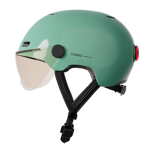 Photo de Casque vélo avec visière - technologie cosmo - turquoise