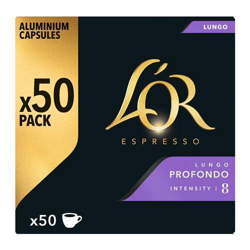 Photo de Pack de 50 capsules café L'Or Espresso Lungo Profondo Intensité 8