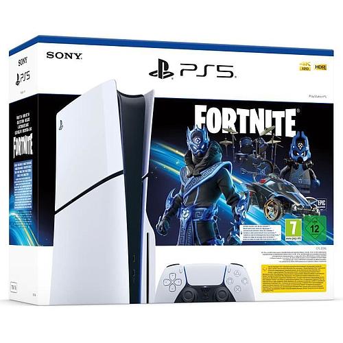 Photo de Pack PS5 Standard : Console PlayStation 5 (modele Slim) + Fortnite Cobalt Star - SONY