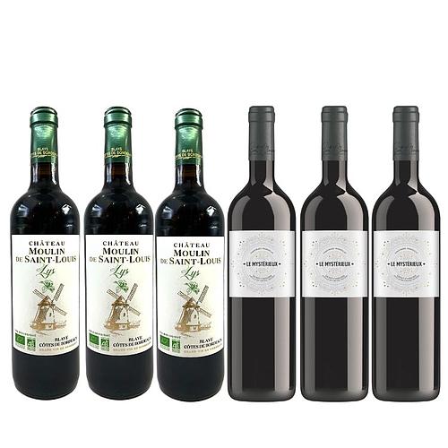 Photo de Coffret découverte 6 bouteilles de rouge