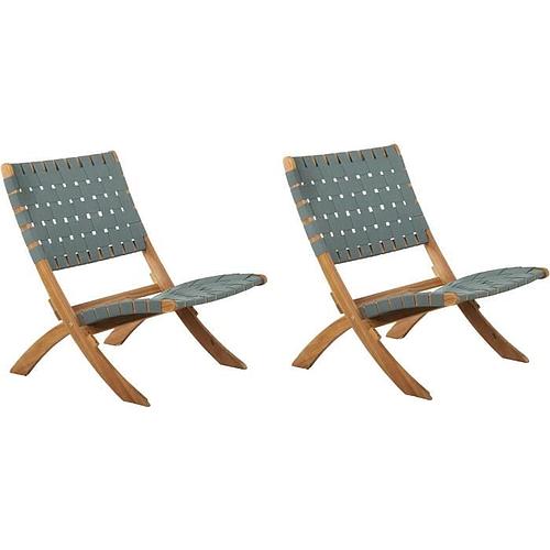 Photo de 2 fauteuils de jardin - vert