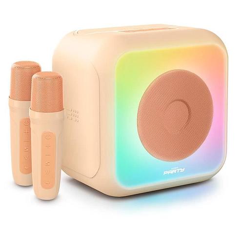 Photo de Enceinte karaoké lumineuse - pêche