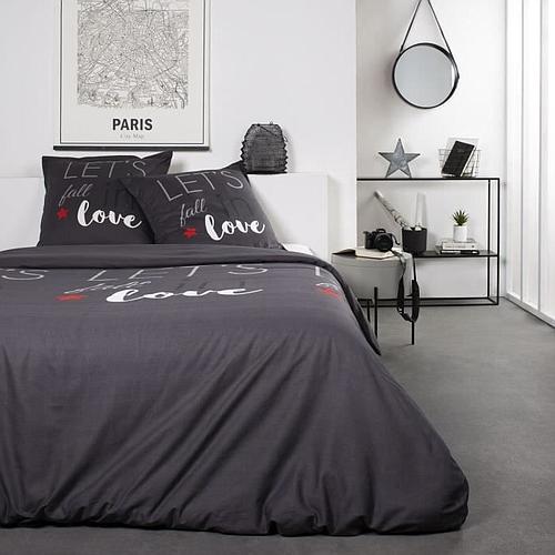 Photo de Parure de lit - 240 x 260 cm - gris
