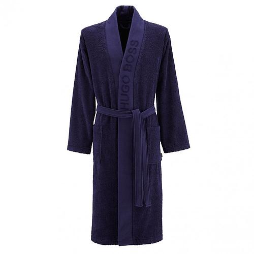 Photo de Peignoir col kimono homme - bleu navy - taille M - HUGO BOSS