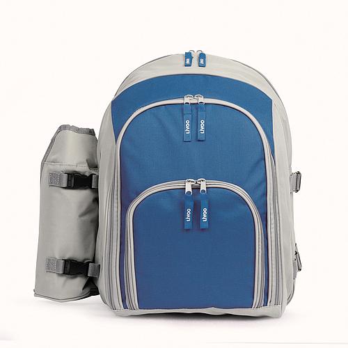 Photo de SAC À DOS PIQUE-NIQUE - 4 PERSONNES - BLEU-GRIS